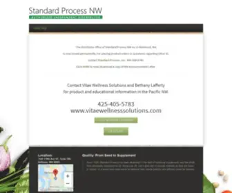 Standardprocessnw.com(Standard Process NW) Screenshot
