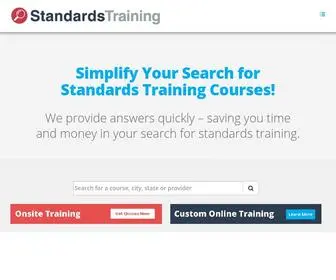 Standards-Training.com(Standards Training) Screenshot