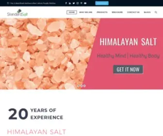 Standardsalt.com.pk(Himalayan Rock Salt Manufacturers) Screenshot