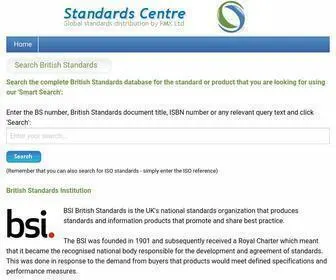 Standardscentre.co.uk(British Standards) Screenshot