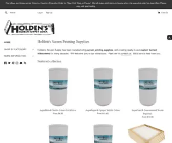 Standardscreen.com(Holden's Screen Supply Corp) Screenshot