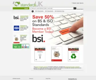 Standardsuk.com(BSI Standards) Screenshot