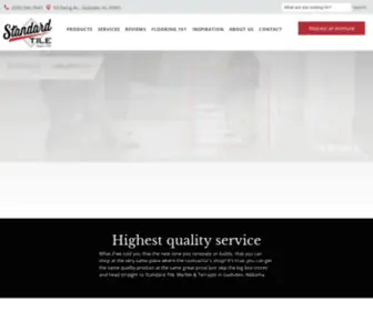 Standardtileal.com(Standard Tile Marble & Terrazzo) Screenshot