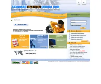 Standardtrafficschool.com(Internet Traffic School) Screenshot