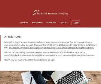 Standardtransferco.com(Standard Transfer Company) Screenshot