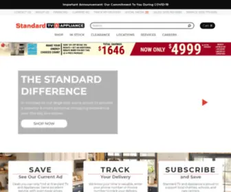 Standardtvandappliance.com(Our mission) Screenshot