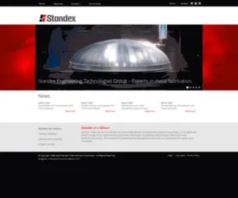 Standex.com(Diversified manufacturing corporation) Screenshot