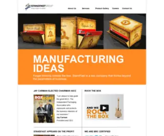 Standfastgroup.com(StandFast Group in Chicago creates and designs corrugated packaging and boxes) Screenshot