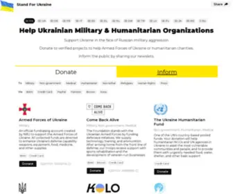 Standforukraine.com(Stand For Ukraine) Screenshot
