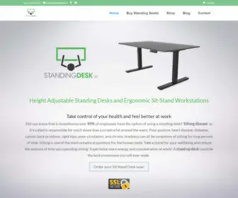 Standingdesk.ie(Height Adjustable Standing Desks) Screenshot