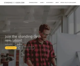 Standingdeskgeek.com(Standing desks for work and play) Screenshot