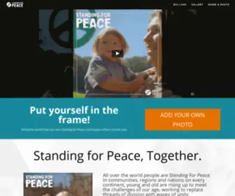 Standingforpeace.org(Standing for Peace) Screenshot