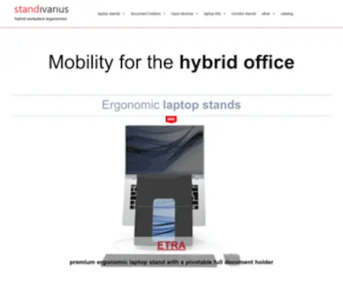 Standivarius.com(Standivarius mobile office ergonomics) Screenshot