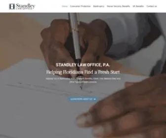 Standleylawoffice.com(Tampa Bay’s trusted bankruptcy and consumer protection law litigator) Screenshot