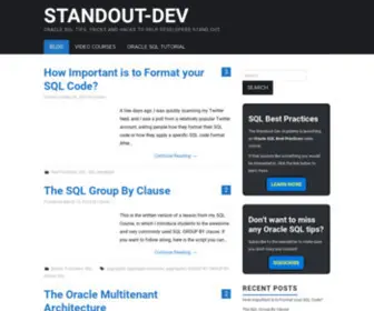 Standout-Dev.com(Oracle SQL Tips) Screenshot