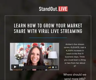 Standout.live(Learn How to Grow Your Market Share with Live Streaming) Screenshot