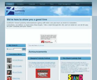 Standoutcomedy.com(Scottish Comedy Agency) Screenshot