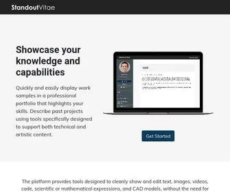 Standoutvitae.com(Showcase your skills) Screenshot