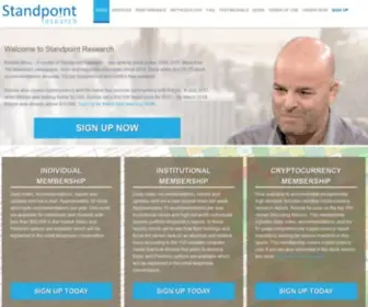 Standpointresearch.com(Bitcoin & Stock Recommendations by Standpoint Research) Screenshot