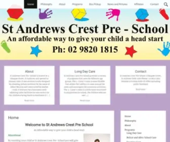 Standrewscrest.com(Giving your child the best start in life) Screenshot