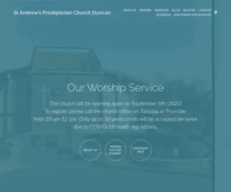 Standrewsduncan.org(A community of faith) Screenshot