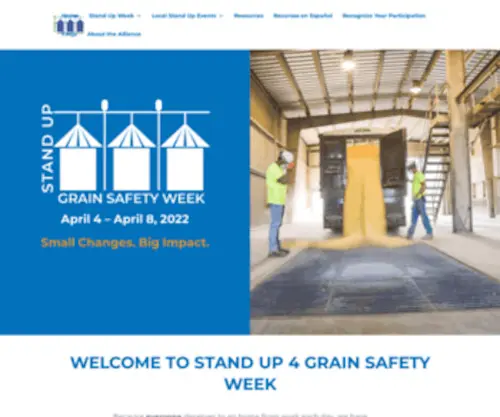 Standup4Grainsafety.org(Stand Up 4 Grain Safety) Screenshot