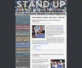 Standupforreligiousfreedom.com(Stand Up for Religious Freedom) Screenshot