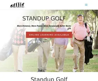 Standupgolfschools.com(Stand Up Golf) Screenshot