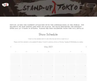 Standuptokyo.com(Tokyo comedy bar) Screenshot