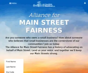 Standwithmainstreet.com(Stand With Main Street) Screenshot