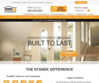 Stanekwindows.com(Stanek Replacement Windows) Screenshot
