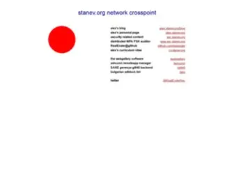 Stanev.org(Network crosspoint) Screenshot
