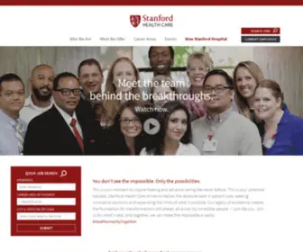 Stanfordhospitalcareers.com(Stanford Hospital & Clinics Careers) Screenshot