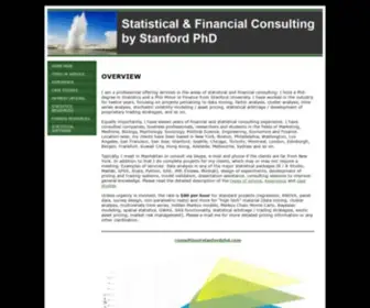 StanfordpHD.com(Statistical Consulting) Screenshot