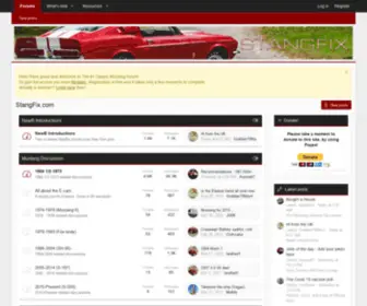 Stangfix.com(Vintage Mustang Community) Screenshot