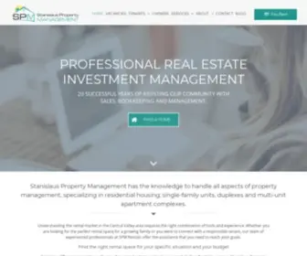 Stanislausproperties.net(Stanislaus Property Management DRE#) Screenshot