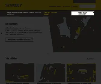 Stanley.com.tr(STANLEY® Tools'a hoş geldiniz. STANLEY®) Screenshot