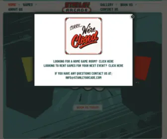 Stanleyarcade.com(Stanley Arcade) Screenshot