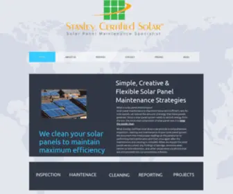 Stanleycertifiedsolar.com(Solar Panel Maintenance) Screenshot