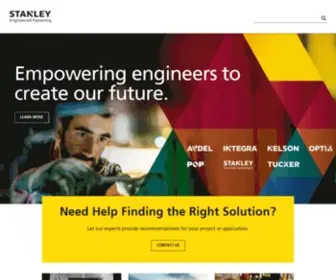 Stanleyengineeredfastening.com(STANLEY® Engineered Fastening) Screenshot