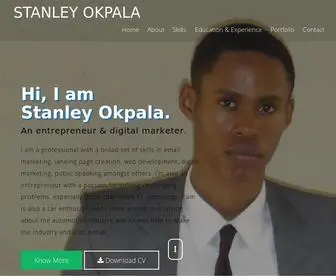 Stanleyokpala.com.ng(Stanley Okpala's website) Screenshot