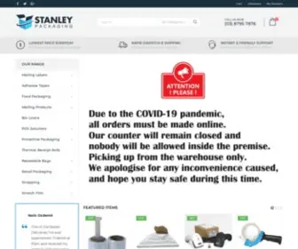 Stanleypackaging.com.au(Packaging Supplies Melbourne) Screenshot