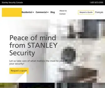 Stanleysecurity.ca(Protect your home or business with the best security systems) Screenshot