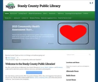 Stanlycountylibrary.org(Stanly County Public Library) Screenshot