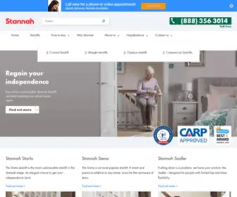 Stannah.ca(Stannah Stairlifts Canada) Screenshot