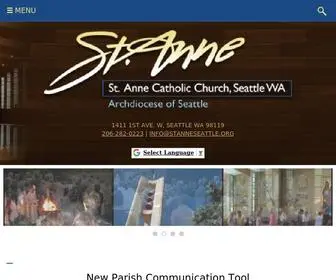 Stanneseattle.org(Anne Catholic Church) Screenshot