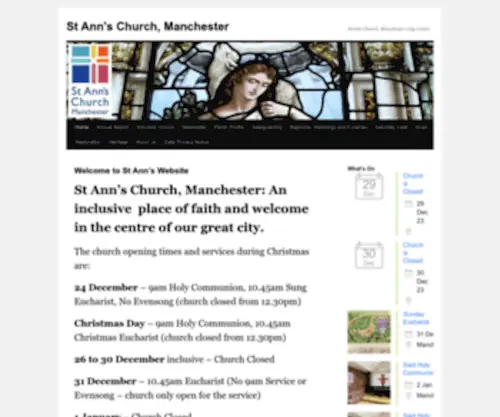 Stannsmanchester.com(St Ann's Church) Screenshot