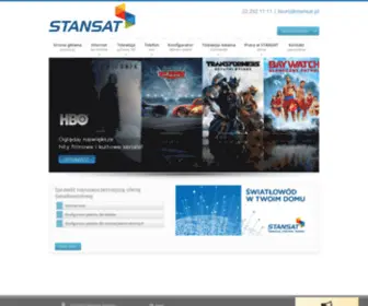 Stansat.pl(Internet, Telewizja cyfrowa, HD, Telefon) Screenshot