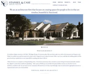 Stanselcasearch.com(Creating Authentic Custom Residential Architecture) Screenshot