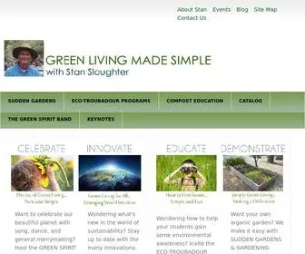 Stanslaughter.com(Green Living Made Simple) Screenshot